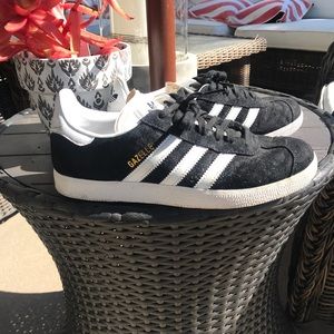 Black Suede Adidas Gazelle